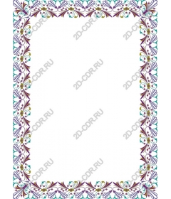  Elegant floral border