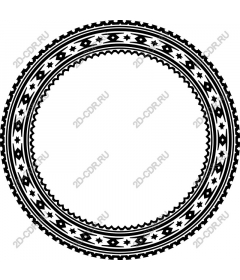 Round decorative frame