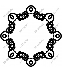 Exquisite floral frame