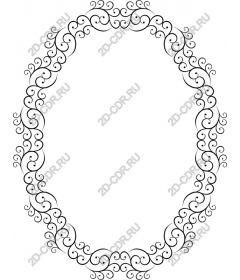 Exquisite floral frame