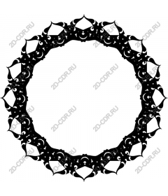 Exquisite round frame