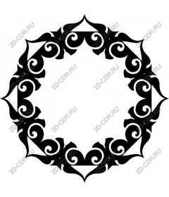 Elegant a decorative black border