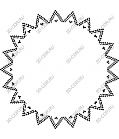 Geometric frame with stars