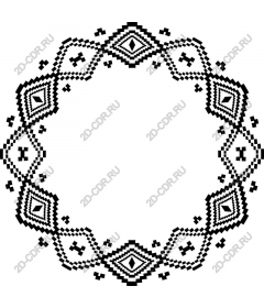 Elegant geometric black and white frame
