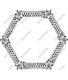 Pattern Octagonal Heart