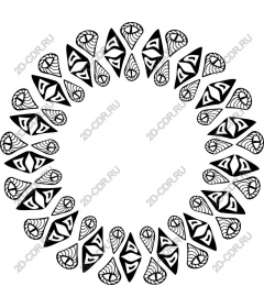  Elegant circular geometric pattern