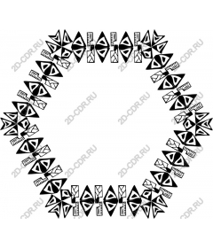  Abstract circular geometric
