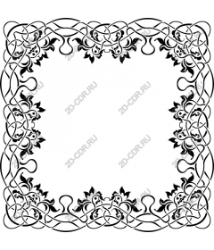  Celtic floral frame