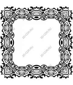 Decorative frame with Celtic knot