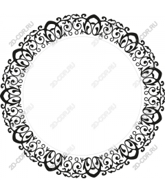 Exquisite floral frame