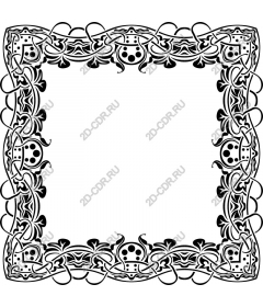  Elegant frame with ladybug