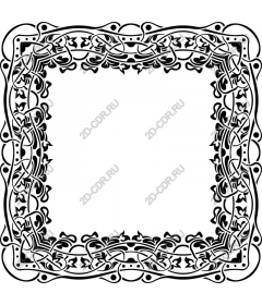 Exquisite floral frame