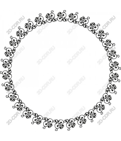 Elegant intricate frame with ornament