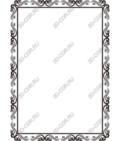 Vintage decorative frame