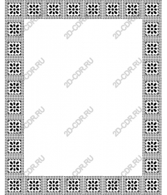 Elegant floral border