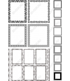 Элегантный комплект декоративных рамок