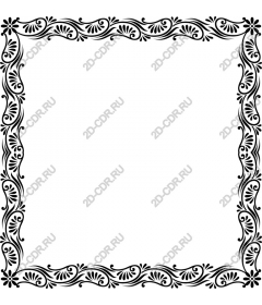 Floral decorative border