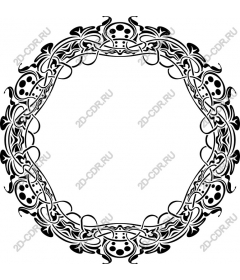 Exquisite round frame