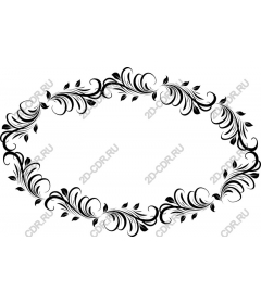  Elegant decorative floral frame