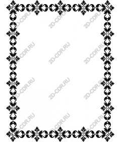 Vintage floral frame