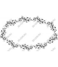  Elegant floral frame