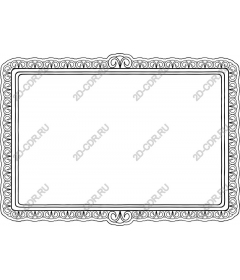 Decorative vintage frame