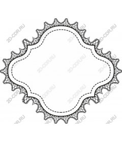  Elegant black lace rim