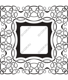 Elegant decorative frame Clipart