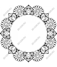 Exquisite floral frame