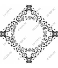  Black and white decorative frame