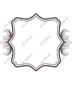 Vintage floral frame