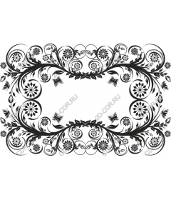  Elegant floral border