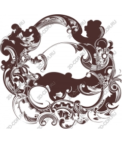  Elegant vintage decoration in the form of tendril