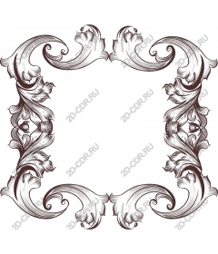 Exquisite floral frame