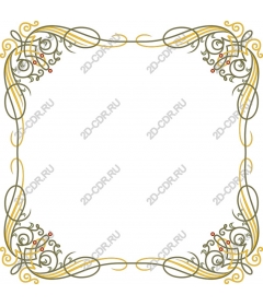 Elegant decorative frame for invitations