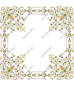 Exquisite floral frame
