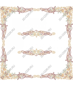  Elegant decorative frame and