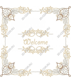  Elegant welcome frame