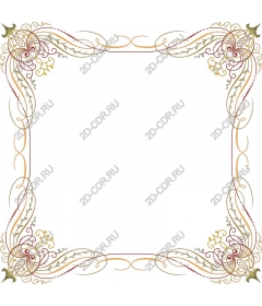  Elegant decorative floral frame
