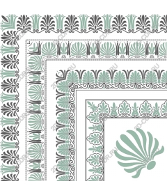 Elegant floral border