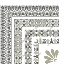  Elegant floral border