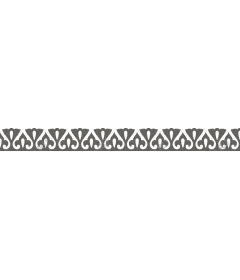 Decorative floral border