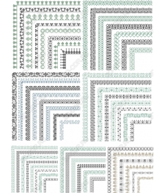 Элегантный декоративный набор бордюров и уголков