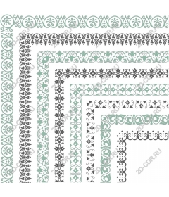  Collection of elegant borders