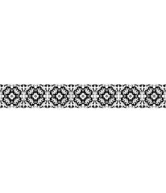  Black and white vintage floral frame