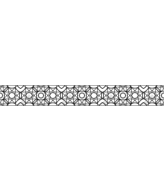 Geometric seamless pattern with stars