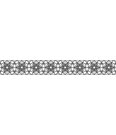  Elegant floral border