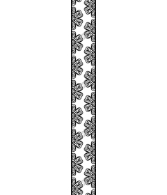  Black and white floral pattern