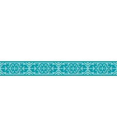  Decorative pattern turquoise colour
