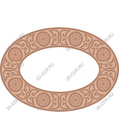  Elegant oval frame
